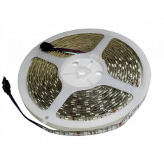 Banda LED RGB IP65 12V 14.4W/M 60 LED/M 5050 – Rola 5 m