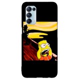 Husa compatibila cu Oppo A5 (2020) model Bart Simson, Silicon, TPU, Viceversa, Transparent, Carcasa