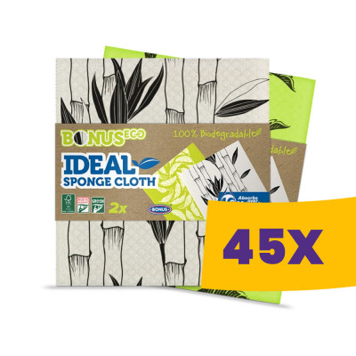 Bonus Ideal szivacskendő (18x18 cm) 2db-os (Karton - 45 csg) foto