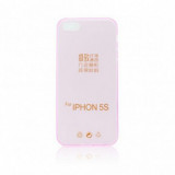 Husa Silicon Ultra Slim Roz Apple iPhone 5/5S - Protectie Delicata si Usoara