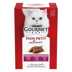 GOURMET Mon Petit Pachet plicuri pentru pisici, Vitel, Vita si Miel 6x50g
