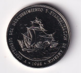 Republica Dominicana 1 Peso 1988 - (Santa Maria, Pinta and Nina) KM-66 UNC !!!, America de Nord, Cupru-Nichel