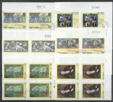 Vietnam 1987 Paintings, Picasso, 4 imperf. set in block, used T.373, Stampilat