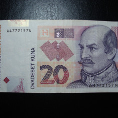 CROATIA 20 KUNA 2001