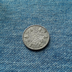 1o - 6 Pence 1928 Anglia / Marea Britanie / George V / argint foto