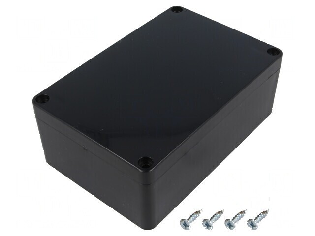Carcasă universală ABS neagră IP65 90mm x 135mm x 50mm
