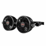Ventilator auto dublu cu 2 viteze fixare la tetiera diametru 2x4&#039;&#039; Amio 12V Garage AutoRide