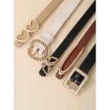 Cumpara ieftin Set 5 curele reglabile pentru femei, piele ecologică - 840700