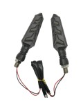 Set semnalizari Moto LED 12V - Lumina Galbena &ndash; Model LED KL003 (2 BUCATI), Oem
