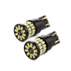 Set 2 becuri LED pentru iluminat interior/portbagaj Carguard, 5 W, 12 V, 360 lm, T10, Alb