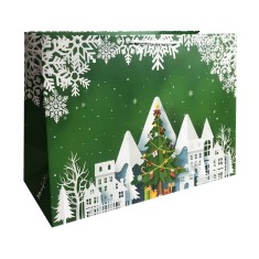 Pungi cadou Brad de Craciun XXL - SET 10 buc