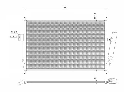 NRF 350490 EASY FIT Condensator, climatizare foto