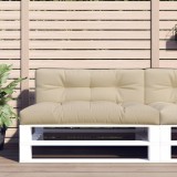VidaXL Pernă de paleți, bej, 120x40x12 cm, material textil