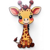 Figurină decor botez girafă 40 cm &ndash; decor mare candy bar / panou foto