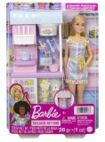 Papusa Barbie &amp; Ice Cream Shopkeeper (hcn46)
