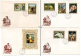 UNGARIA 1969, FDC, Arta, Pictura, Europa