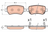 TRW GDB3585 set placute frana,frana disc
