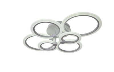 Lustra LED - Circle Design 6 Cercuri Telecomanda Reglarea luminii si a culorii foto