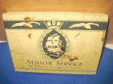 5533-Cutie veche Senior Service metal tigarete interbelica.