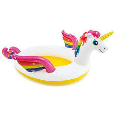 Piscina gonflabila Intex &ndash; Mystic Unicorn Spray, 272 x 193 x 104 cm