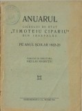 C9730N Anuarul Liceului de stat Timoteiu Cipariu din Ibașfalău pe anul școlar 1922-23 publicat de directorul Niculae Negruțiu, 1924, Mediaș
