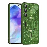Husa premium Samsung Galaxy A55 5G Techsuit Luxury Glitter MagSafe, verde