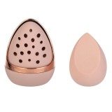 Burete de machiaj cu husa de curatare, 2 buc, roz nude, CMCLASS