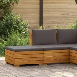 vidaXL Set de lounge pentru grădină 2 Bucată Maro Lemn Solid de Acacia 42022440