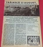 Revista SPORT nr.8/august 1986