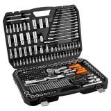 Set chei tubulare, fixe si biti 300 piese 1/2, 3/8, 1/4 NEO