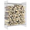 Rastel lemne de foc transparent 80x35x100 cm sticla securizata GartenMobel Dekor, vidaXL