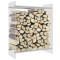 Gossi rastel lemne de foc transparent 80x35x100 cm sticla securizata