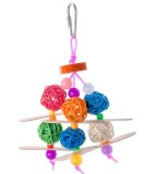 Jucarie mingi color pt pasari 15 cm