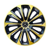 Set 4 Capace Roti R16 Gold Extra Strong Autohelix MSA Mercedes-Benz - Compatibile Jante Otel - Accesorii Auto