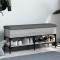 vidaXL Bancă de pantofi, gri sonoma, 102x32x45 cm, lemn prelucrat 835180