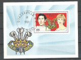 Congo 1981 Lady Di and Charles, perf. sheet, used R.009, Stampilat