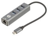 Hub USB 3.0 cu RJ45 și 3 Porturi USB-A, USB-C
