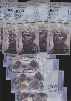Venezuela 1000 bolivari bolivares 2017 unc pret pe bucata foto