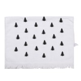 Cumpara ieftin Prosop de maini si fata bumbac alb negru Braduti 40x66 cm