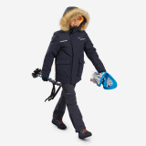 Geacă Parka Impermeabilă Călduroasă Drumeție SH900 -23&deg;C Gri Băieți 7-15 ani, Quechua