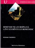 AS - ROXANA TUDORICA - DIMENSIUNEA EUROPEANA A INVATAMANTULUI ROMANESC