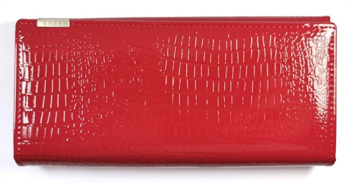 Portofel de dama Rosu din Piele Naturala WZ4706