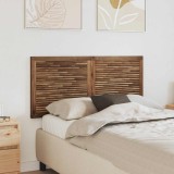 vidaXL Tăblie cap Pe perete natural 120 cm Lemn solid de tec 42024572