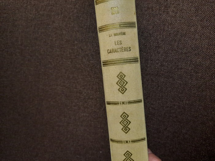 La Bruyere - Les Caracteres EDITIE DE LUX RF18/3