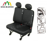 Huse scaun bancheta auto cu 2 locuri din imitatie de piele pentru Jumper Fiat Ducato Ford Transit Iveco Daily Sprinter Boxer Renault Mascot VW Transp