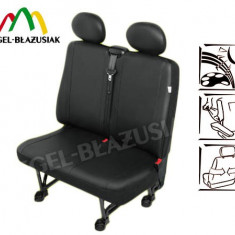 Huse scaun bancheta auto cu 2 locuri din imitatie de piele M size pentru Citroen Jumpy Fiat Scudo Mercedes Vito Peugeot Expert Vw T4 T5 Kft Auto