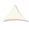 Prelata solara triunghiulara 400x400x400 cm, impermeabila, protectie UV, poliester 180g/mp, bej Household NewTrend