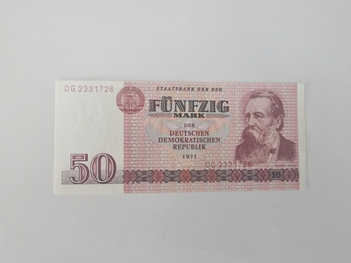 Germania Democrata 50 Mark 1971 Noua