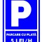 Semn parcare cu plata 5 lei ora
