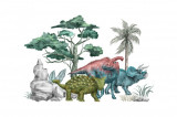 Cumpara ieftin Sticker decorativ Dinozauri, Multicolor, 82 cm, 3923ST, Oem